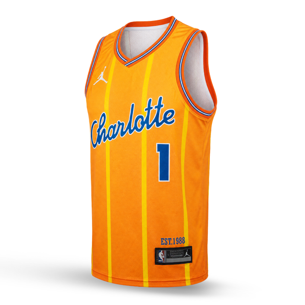 Charlotte Hornets Férfi Kosárlabdamez, Ball. Narancssárga