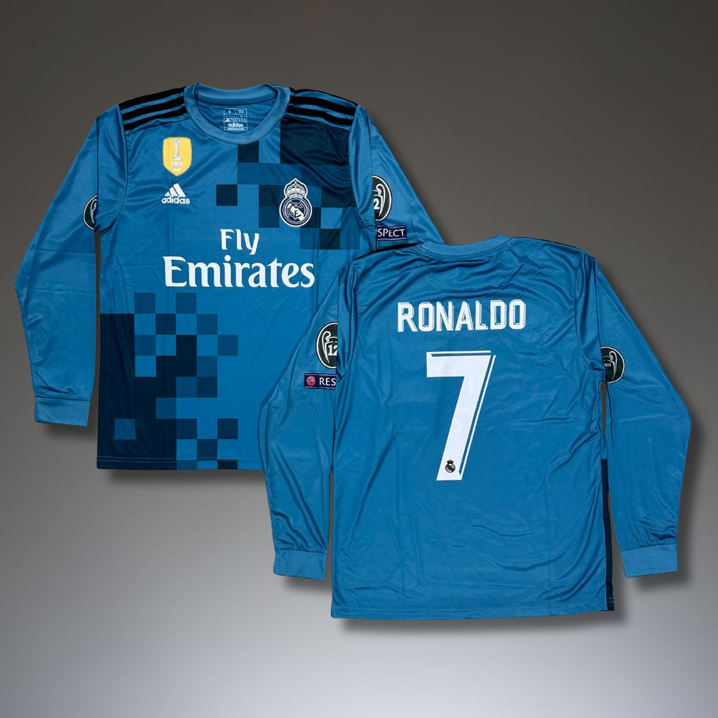 Real Madrid hosszú ujjú klasszikus mez, Ronaldo. World Club Cup 2017