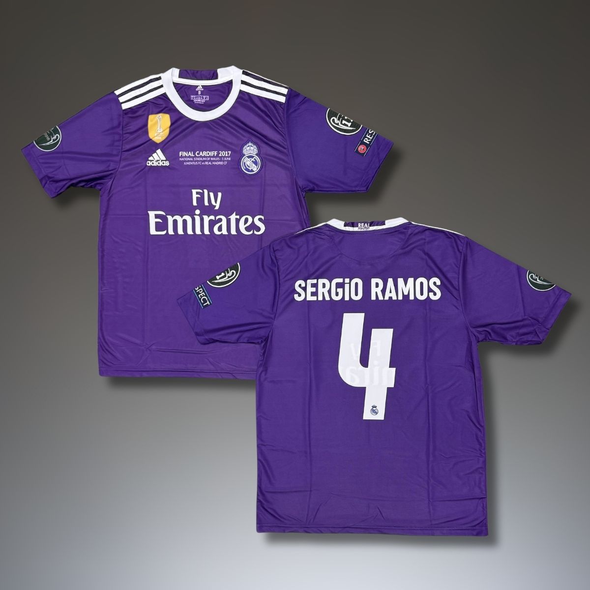 Férfi mez Real Madrid, Ramos, CL finálé 2017