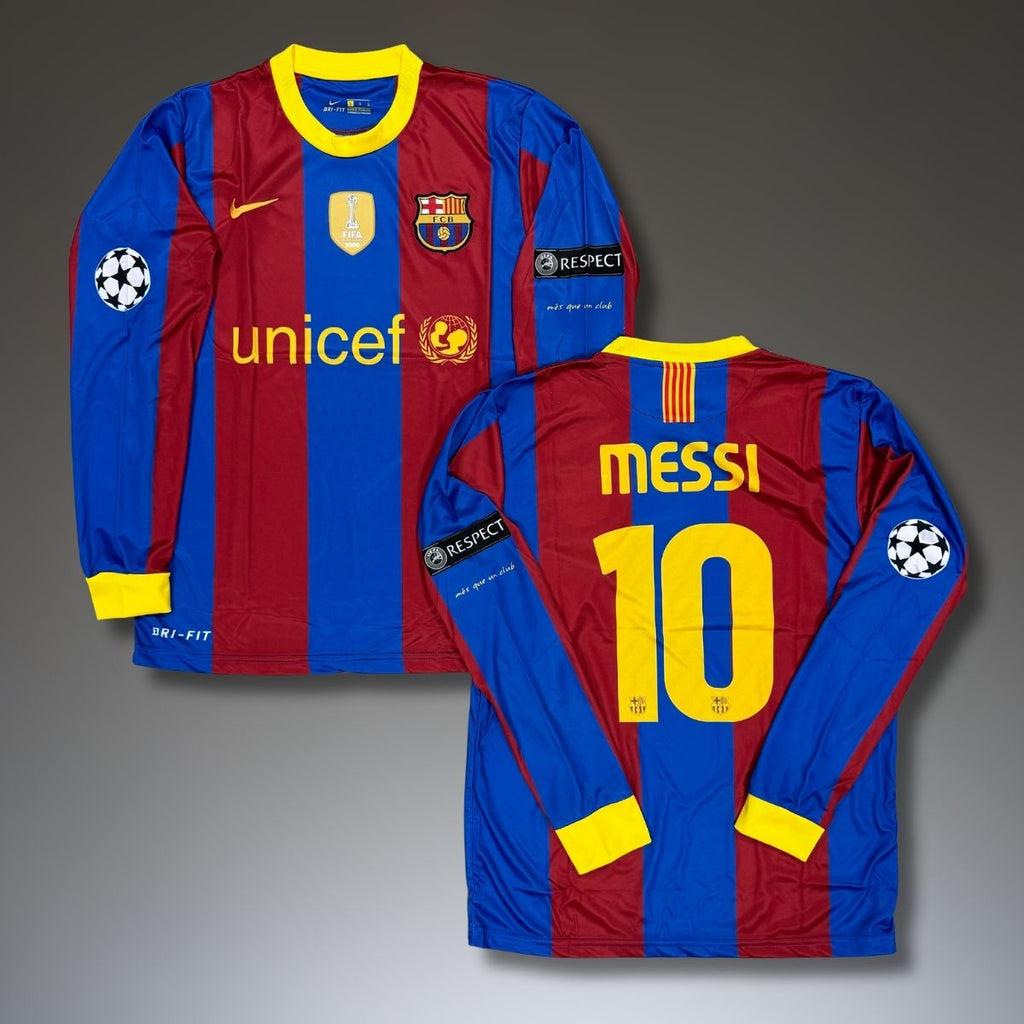 Barcelona hosszú ujjú klasszikus mez, Messi. Club World Cup Final 2009