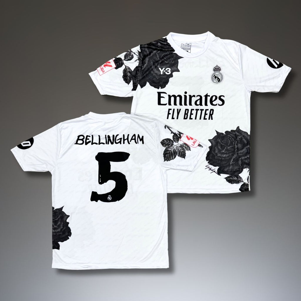 Férfi mez, fehér, Real Madrid, Bellingham. Y3 kiadás 24/25