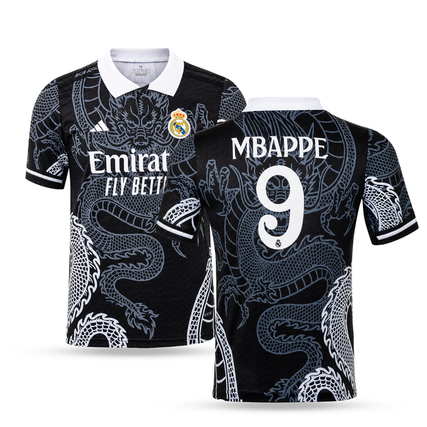 Férfi mez Real Madrid, Mbappe. Fekete sárkány kiadás 2025
