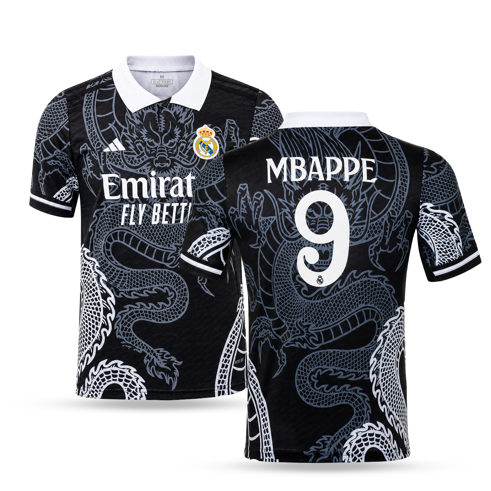 Férfi mez Real Madrid, Mbappe. Fekete sárkány kiadás 2025