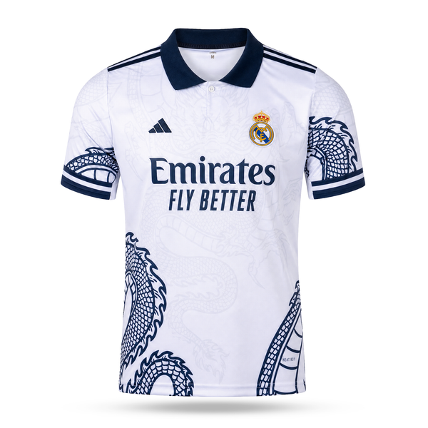 Férfi mez Real Madrid, Bellingham. Fehér sárkány kiadás 2025
