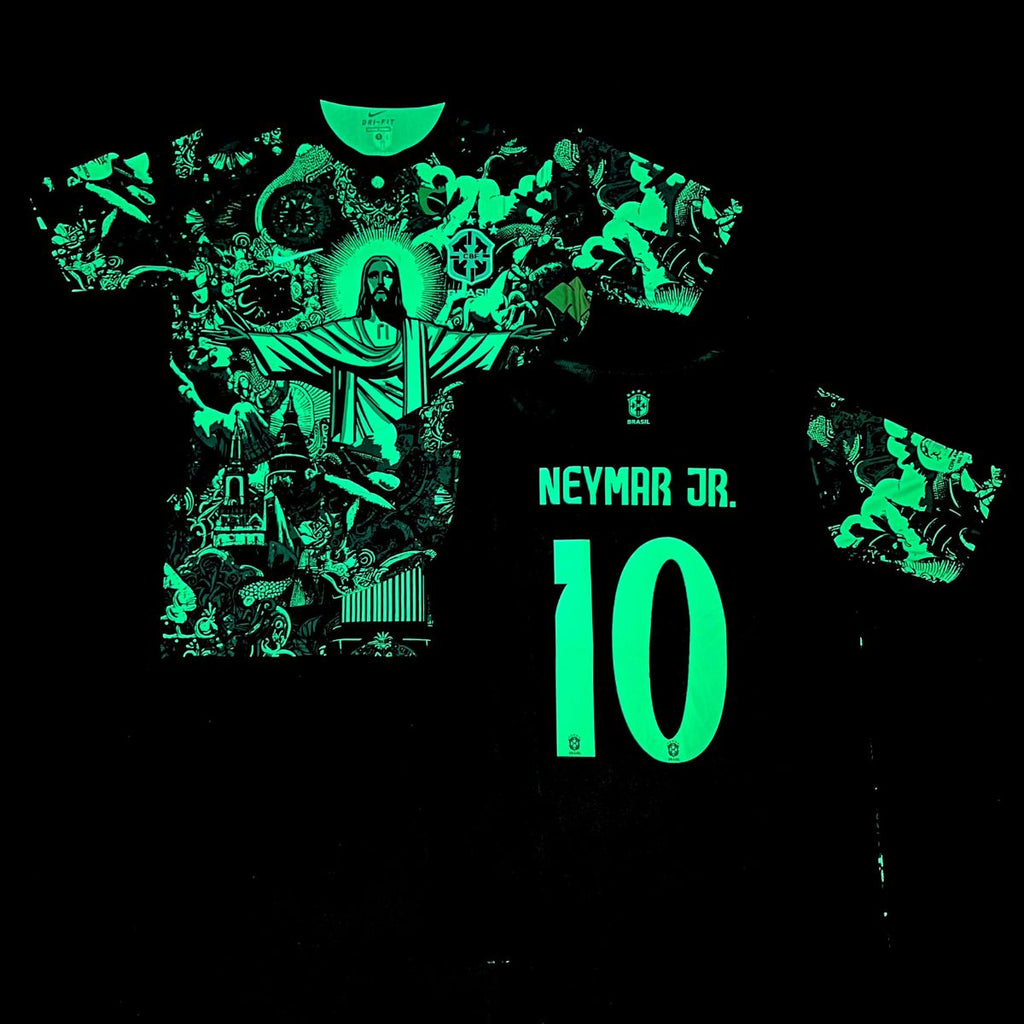 Férfi fluoreszkáló mez Brazília, Neymar. Neonzöld kiadás 2025