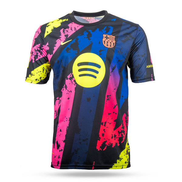 Férfi fluoreszkáló mez Barcelona, Yamal. Színes neon kiadás