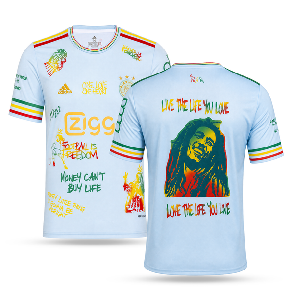 Férfi mez Ajax. Világoskék Bob Marley kiadás