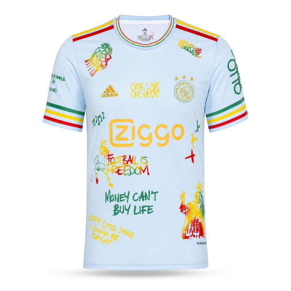 Férfi mez Ajax. Világoskék Bob Marley kiadás