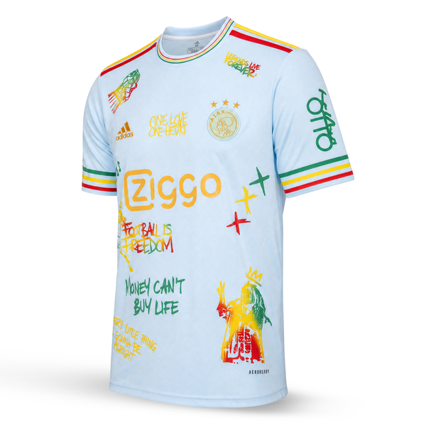 Férfi mez Ajax. Világoskék Bob Marley kiadás