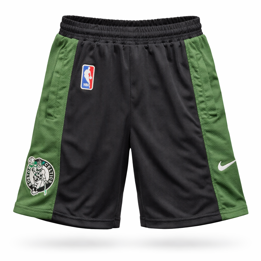 Boston Celtics Férfi Rövidnadrág, Fekete-Zöld