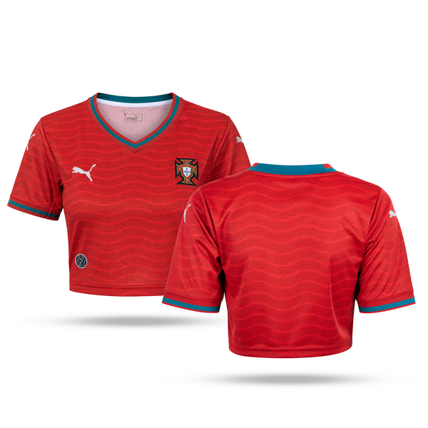 Portugál Női Futball Rövid Felső. World Cup 2026